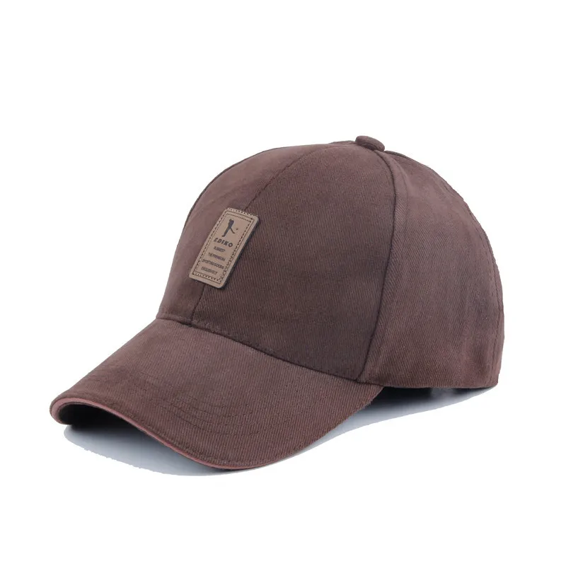 Горячая продажи унисекс бренд Fashion бейсболка спорта гольф SnapBack открытый простой сплошной цвет шляпы высокого качества кепка - Цвет: Coffee