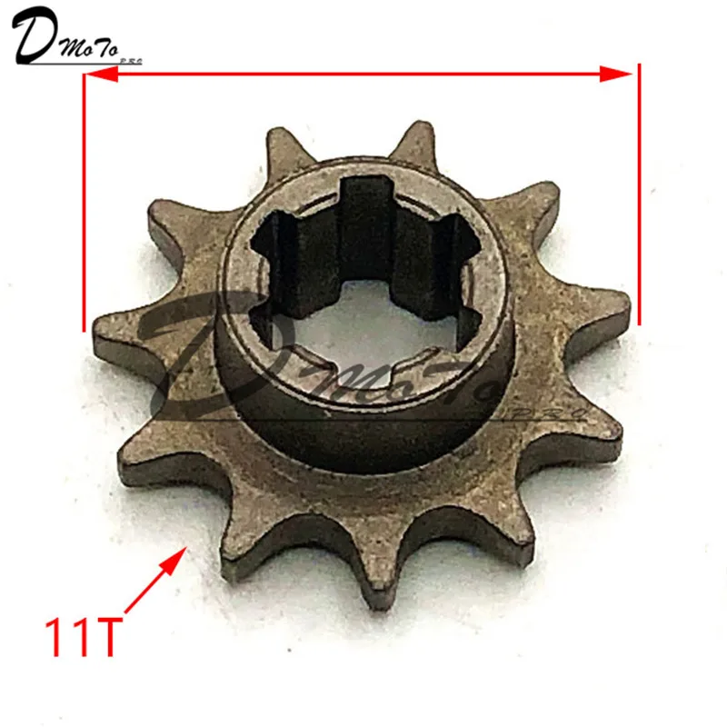 Зубчатая шестерня T8F 11 14 17 20 T зубчатая для 47cc 49cc Minimoto Mini Dirt Pit Bike Мопед