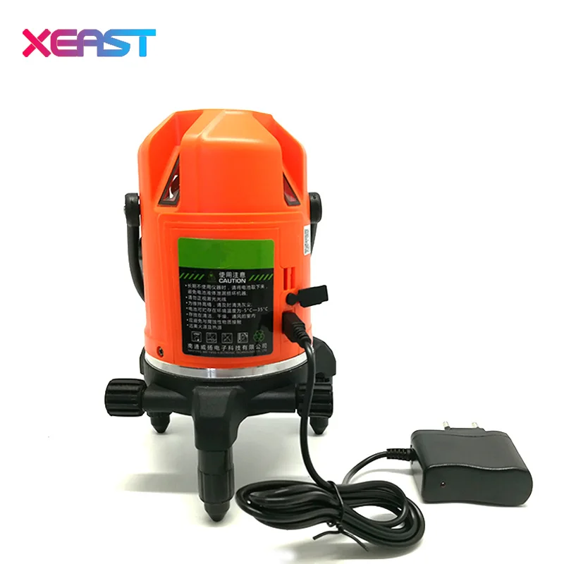 XEAST XE-69R, Новое поступление, 5 линий, 6 точек, лазерный уровень, 360, роторный крест, Лазерная линия, выравнивание с функцией наклона, продукт promot