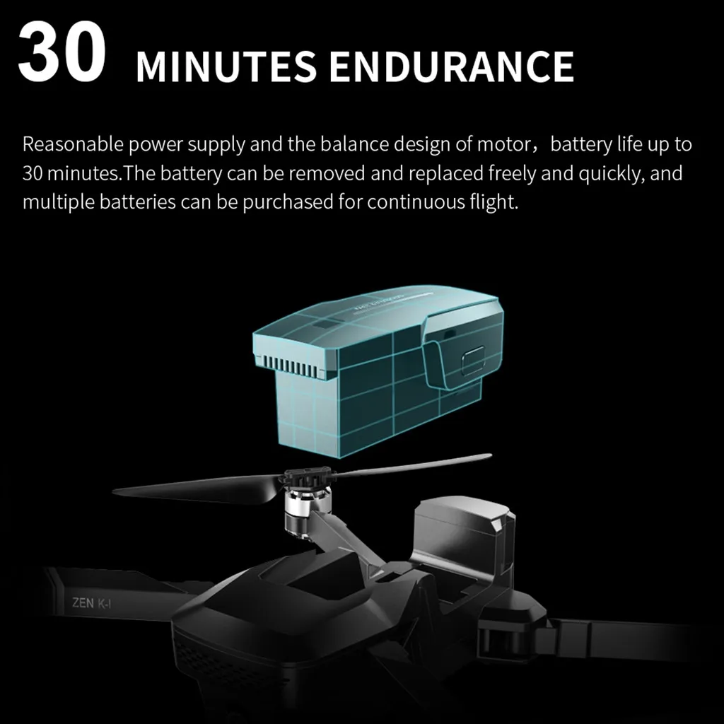 VISUO ZEN K1 Dron gps 5G Wifi FPV 4K 720P двойная камера бесщеточный складной RTF RC вертолет профессиональные Дроны с камерой HD