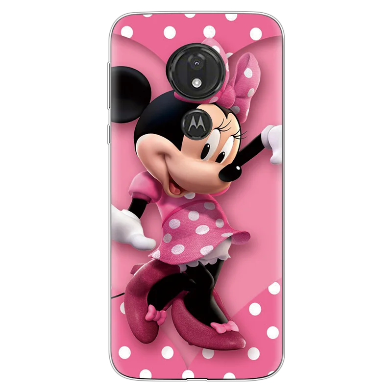 miniggx Мультяшная пара для Coque Motorola Moto G7 Play Plus чехол мягкий, роскошный, из ТПУ Модный чехол для телефона для Motorola G7 power Cover - Цвет: miniggx