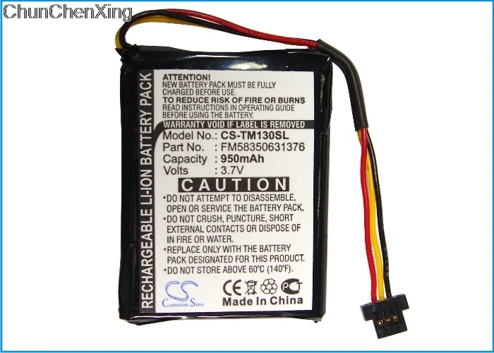 Аккумулятор Cameron Sino 950 мАч FM58350631376 VF2 для TomTom One 125 130 130S|Цифровые аккумуляторы| |