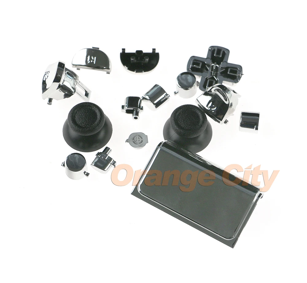 10 компл./лот ChengChengDianWan CUH ZCT2 JDM 040 Thumbsticks Dpad R1 L1 R2 L2 Кнопка Хром Полный пуговицы для ps4