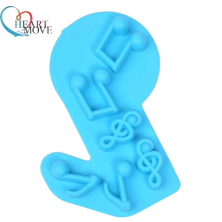 Декор из музыкальных нот Форма 3D силиконовые формы для тортов DIY Кухня ледяной