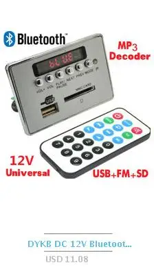 DYKB DC 3,7 в-5 в USB Класс D стерео усилитель мощности плата 3 Вт-5 Вт усилитель DIY Поддержка Bluetooth аудио модуль