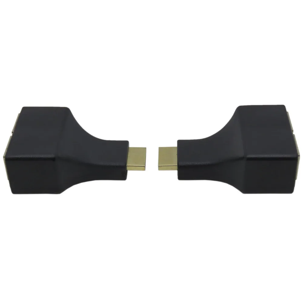 Hdmi к rj45 удлинитель адаптер HDMI двойному 2 портам RJ45 сетевой кабель по Cat 5e/6 1080p