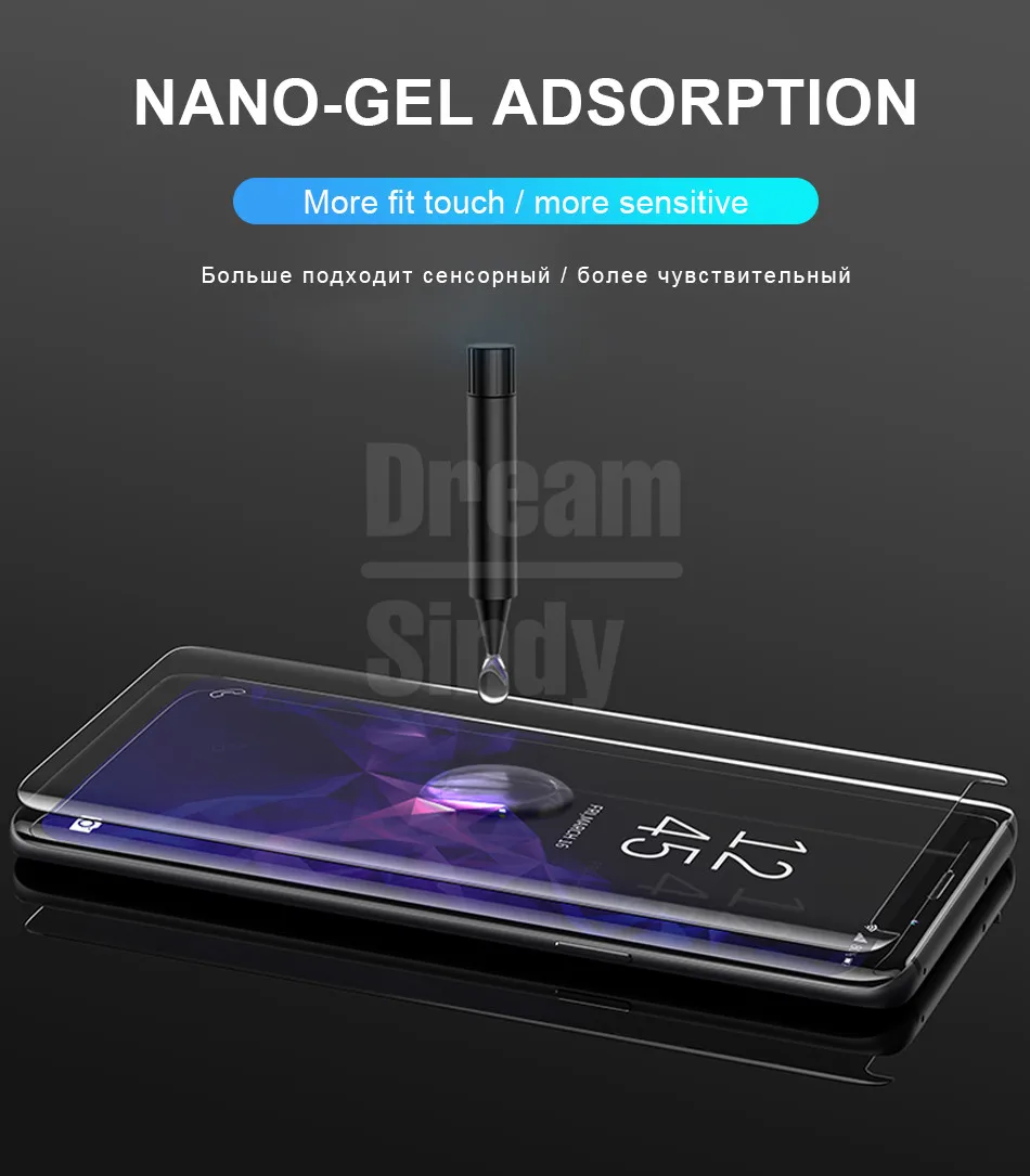 20D УФ закаленное стекло для samsung Galaxy S8 S9 Plus S10 e Защитное стекло для samsung Galaxy Note 8 9 Защитная пленка для экрана