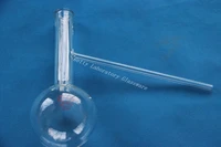 lab pyrex glass 500ml distilling flask distillation flask with side arm