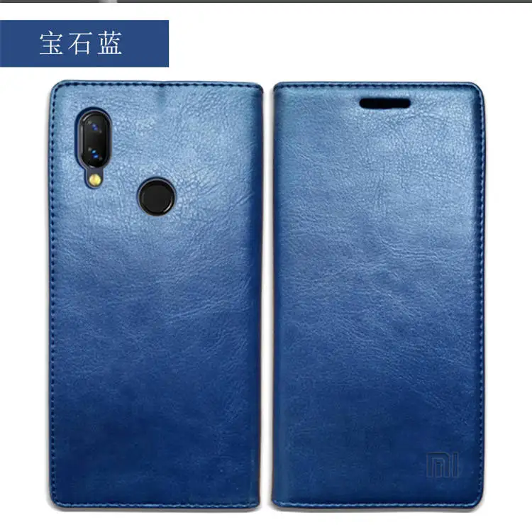 Чехол для Xiaomi Redmi Note 7, роскошный чехол из натуральной кожи с откидной крышкой для Xiaomi Redmi Note 7, Магнитный чехол-книжка, чехол для Redmi Note7 Pro
