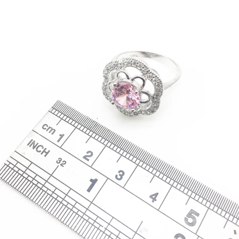 Женский ювелирный комплект из кольца и серёг серебра 925 пробы | Украшения