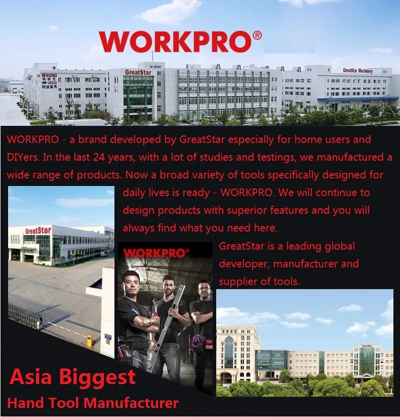 WORKPRO 9 шт. Длинный рычаг Метрическая шариковая точка шестигранный ключ набор высокохромированная ванадиевая сталь инструменты для ремонта мощный тип