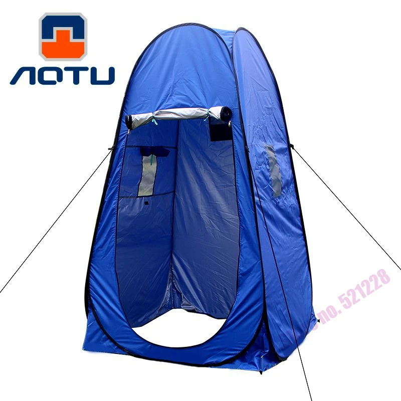 

Aotu UV Automatic Pop up Bath Moving Toilet Shower Privacy Change Room Dressing Beach Portable WC Fishing Outdoor Camping Tent
