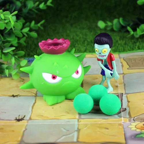 28 шт. новая игра PVZ Растения против Зомби Peashooter ПВХ фигурка модель игрушки Аниме Фигурка горох Подсолнух Дыня 10 см - Цвет: 6