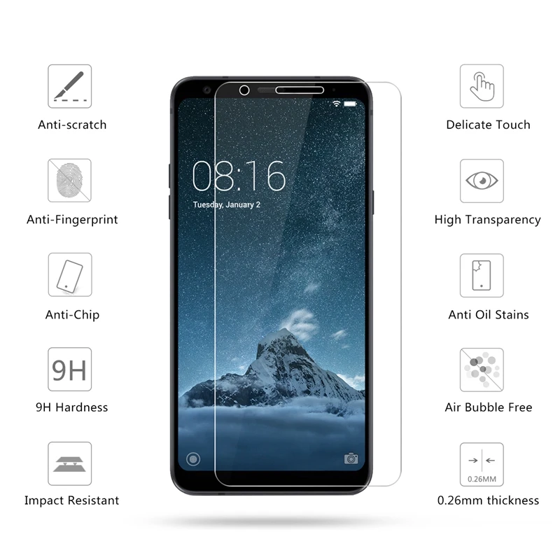 2 шт./лот 2.5D 9H Премиум Закаленное стекло для LG Q Stylus 6 &quotЗащитная пленка экрана Plus + |