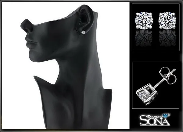 Круглые серьги из серебра пробы с искусственным бриллиантом 18 карат|jewelry gift boxes for