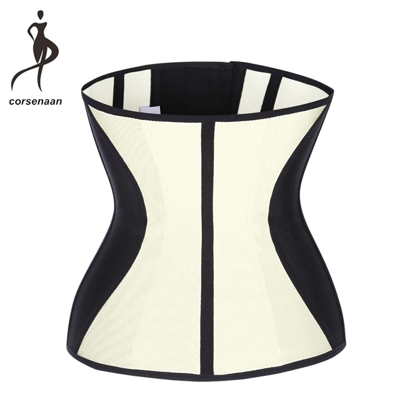 Purple Blue Pink Nude Women's Slimming Waist Cincher 9 Steel Boned Corset Latex Trainer Body Shaper For Weight Loss 628# | Женская