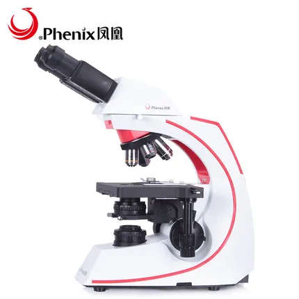 Phenix BMC500 серия 40X-1600X бесконечный план бинокулярный трубный Биологический микроскоп с светодиодный 1 Вт для медицинского лечения
