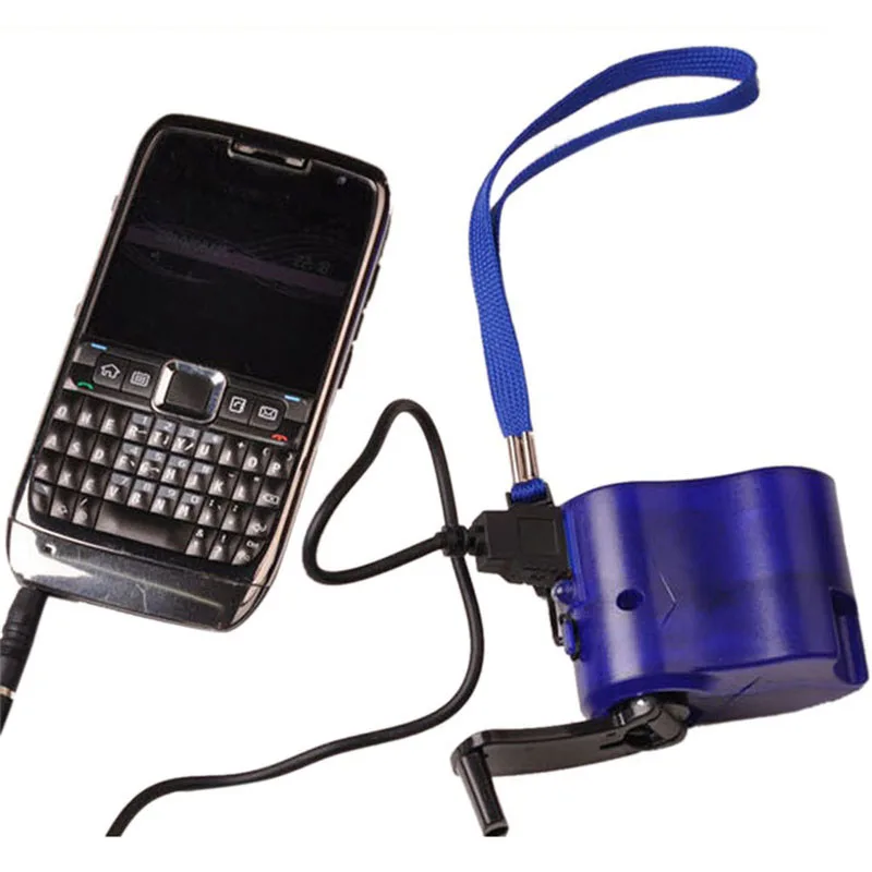 

Charger USB Charging Emergency Hand Crank Power Dynamo Portable For Outdoor Mobile Phone EM88
