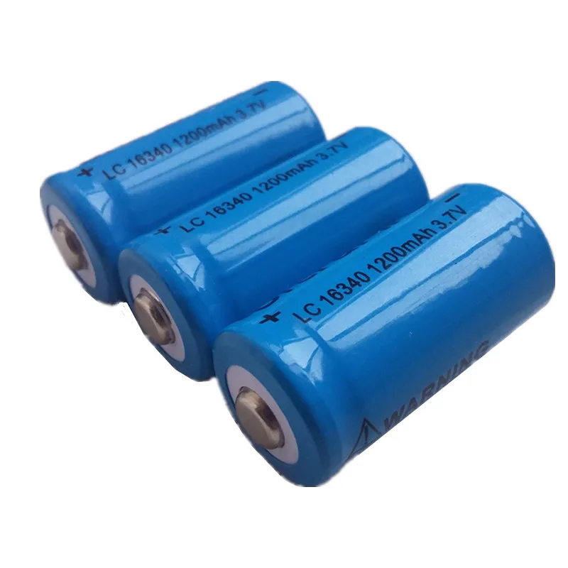 DING Ли Ши Цзя 4 шт 16340 3 7 v 1200 mah высокой емкости литиевая аккумуляторная батарея