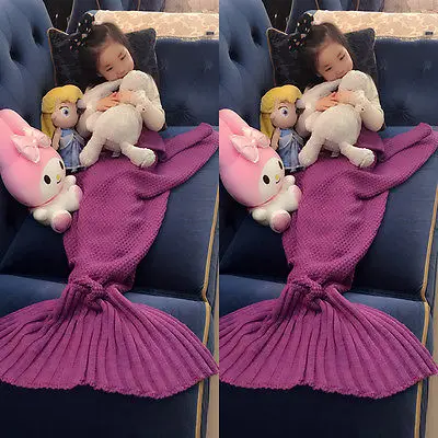 Вязаное крючком одеяло для взрослых и детей с хвостом русалки|blanket blanket|knitted