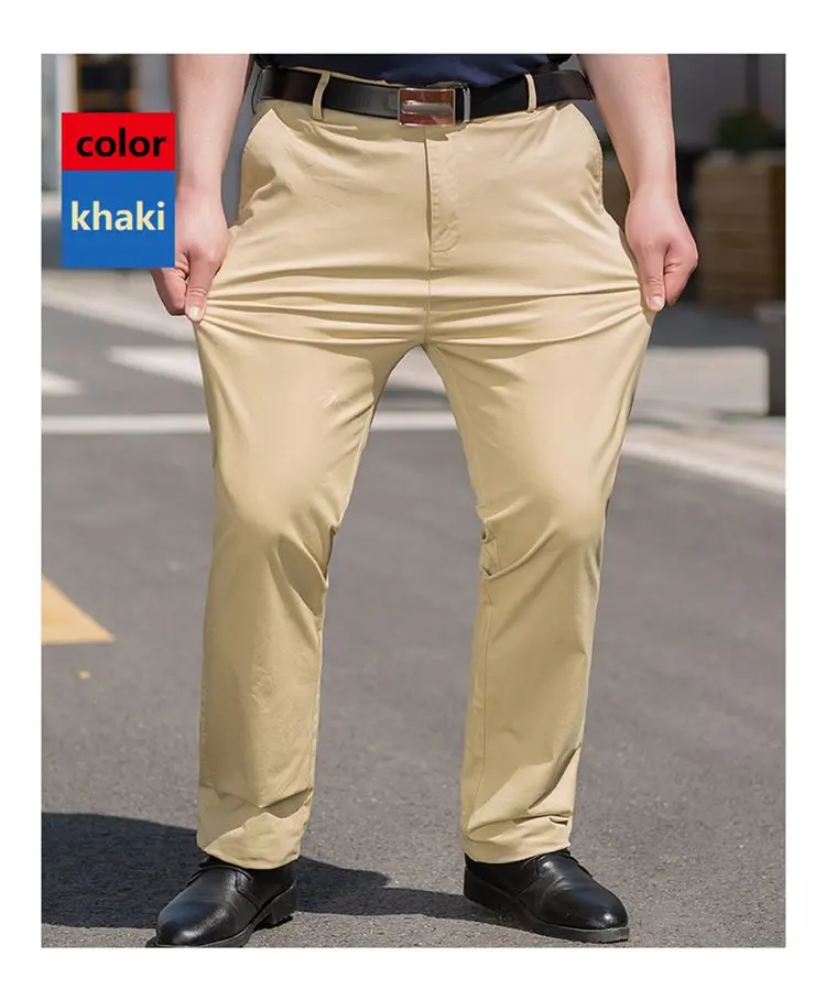 Мужские брюки, стрейчевые, эластичные, 9XL, 10XL, свободные, большие размеры, Большая распродажа, 7XL, 8XL, мужские классические, хаки, повседневные, офисные штаны, 44, 46, 48
