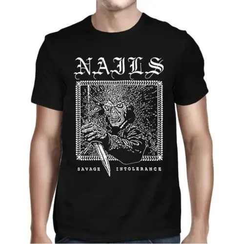 Гвозди Savage нетерпимости рубашка SML XL XXL Officl футболка металлический хардкорная
