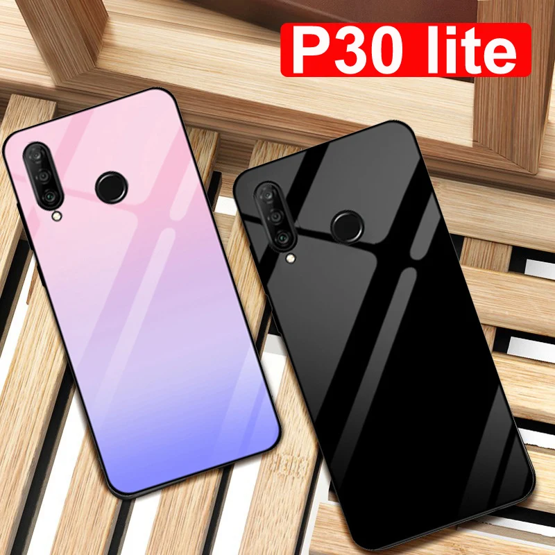 Чехол для телефона Hauwei P30 lite однотонный чехол из закаленного стекла s P30lite P 30