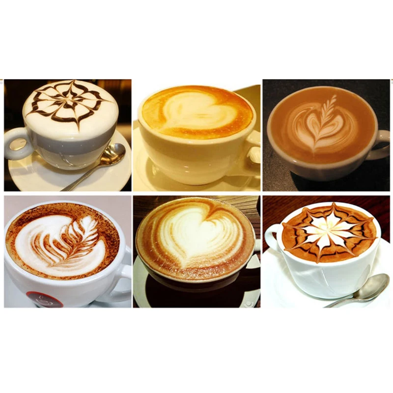 Нержавеющая сталь Спираль Глава Кофе латте Книги по искусству ручка капучино