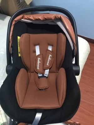 Коляска 3 в 1 из искусственной кожи с автокреслом коляска алюминиевого сплава