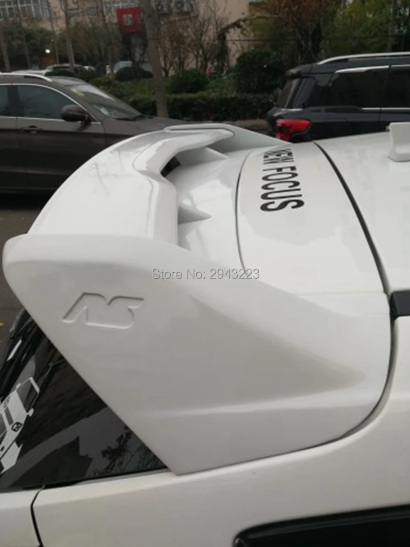 Для Ford Focus спойлер 2012- ABS пластик Неокрашенный Грунтовка цвет задний спойлер крыло крышка багажника протектор автомобиля Стайлинг