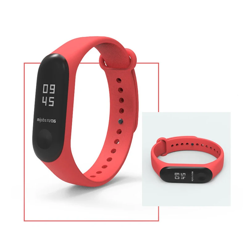 5 шт. mi Band 3 Аксессуары Pulseira band ремешок сменный силиконовый для Xiao умный браслет на