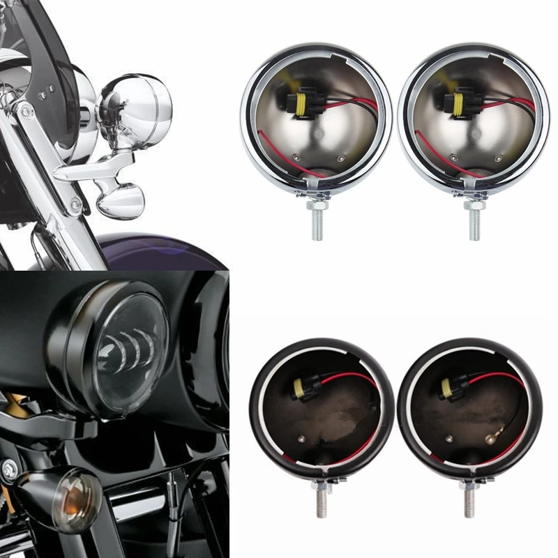 Хромированный 4 5 &quotсветодиодный противотуманный светильник внешняя крышка