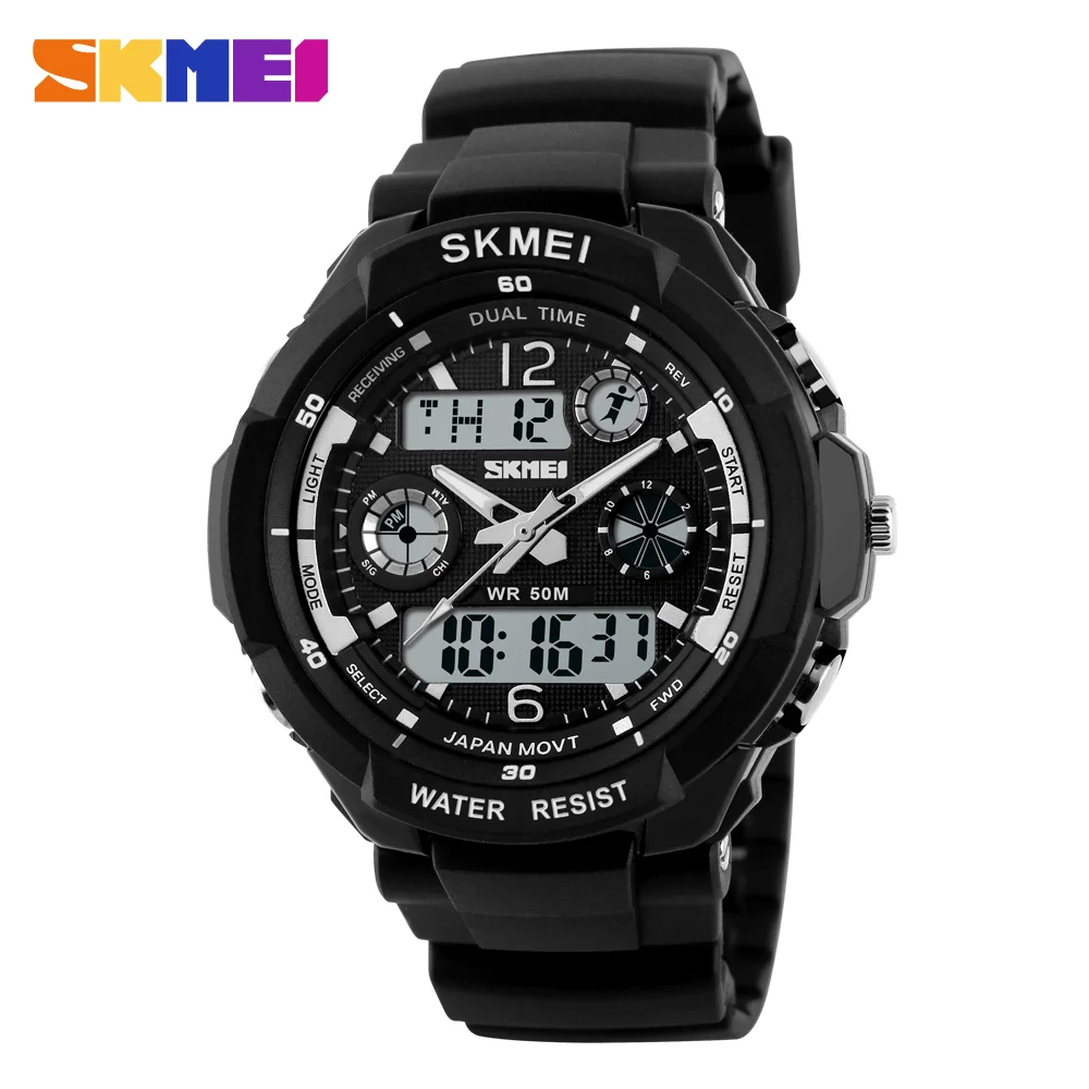 SKMEI 0931 Роскошные Брендовые мужские спортивные часы цифровые светодиодные