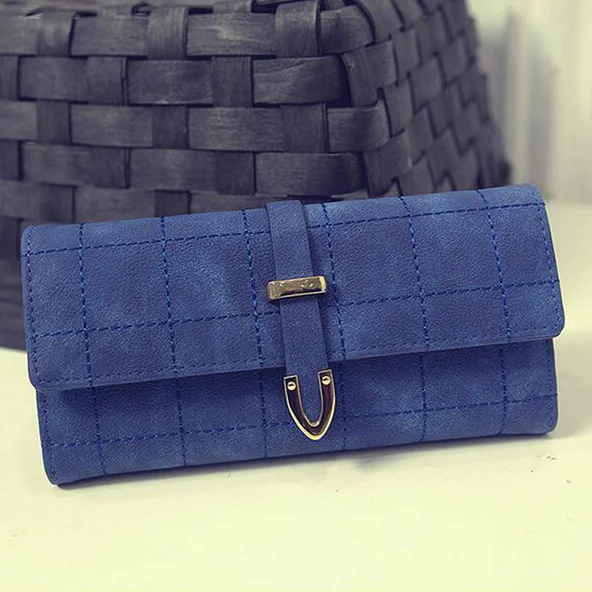 Модные длинные женские кошельки Carteras Mujer корейский стиль с застежкой элегантные