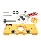 Чашкой 3,5 см Стиль шарнирное сверло скучноватым руководство двери отверстие буровой локатор джиг направитель сверла с тисков