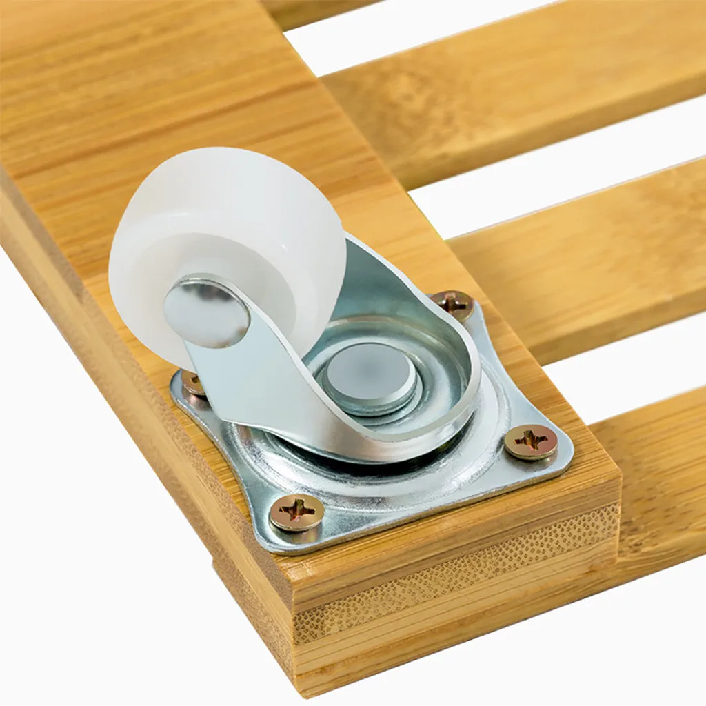 Лоток для горшков бамбук подвижный горшок тележка лоток квадратный с