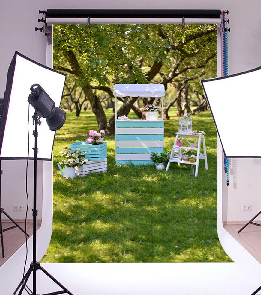 Laeacco Park простой свадебный фон для фотосъемки с цветами детской индивидуальные