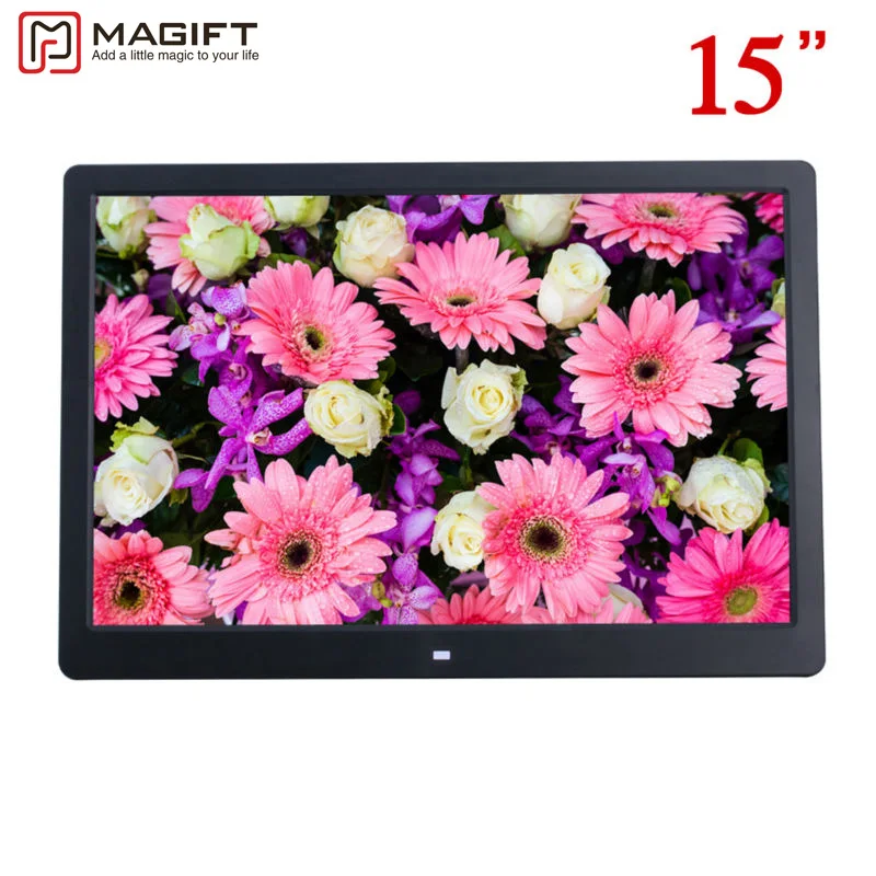 15 &quotHD дюймов tft lcd 1280*800 Фоторамки фотоальбом часы MP3 MP4 фильм AD плеер с удаленного