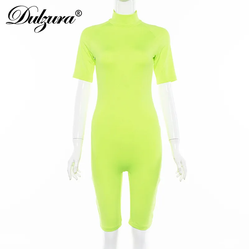 Dulzura 2019 летнее Женское боди с сетчатми рукавами комбинезон уличная одежда