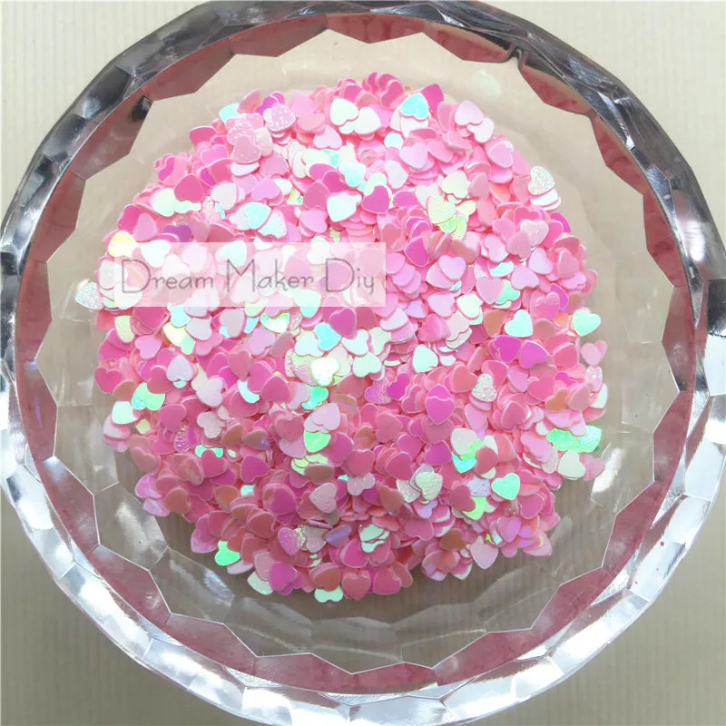 10 г 3 мм милые в форме сердца ПВХ свободные пайетки для дизайна ногтей