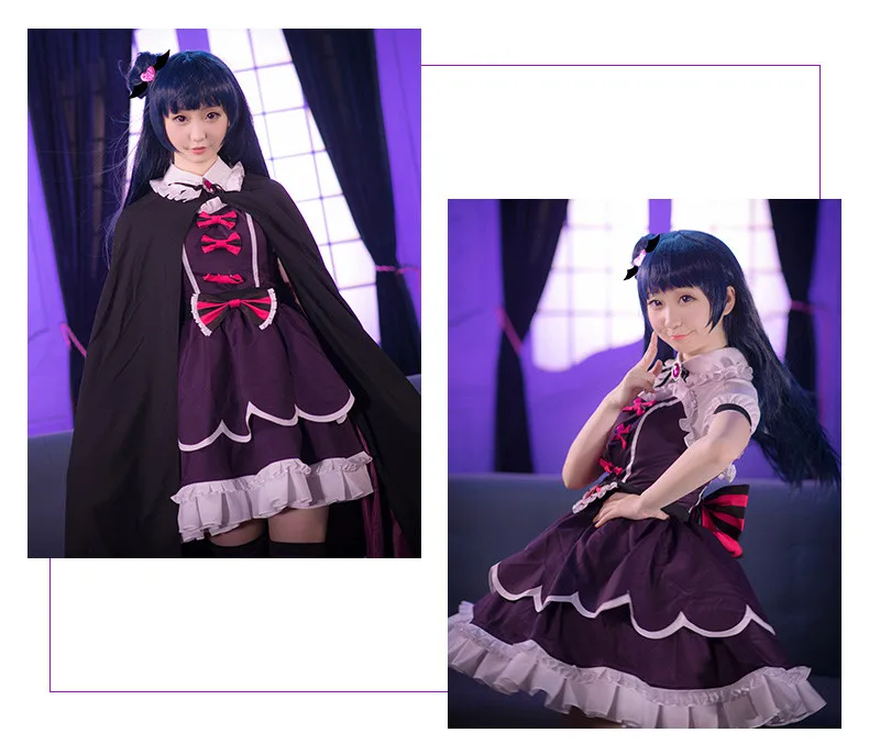 Tsushima Yoshiko Love Live! Солнечном свете! Aqours падшие ангелы униформа для косплея+ плащ