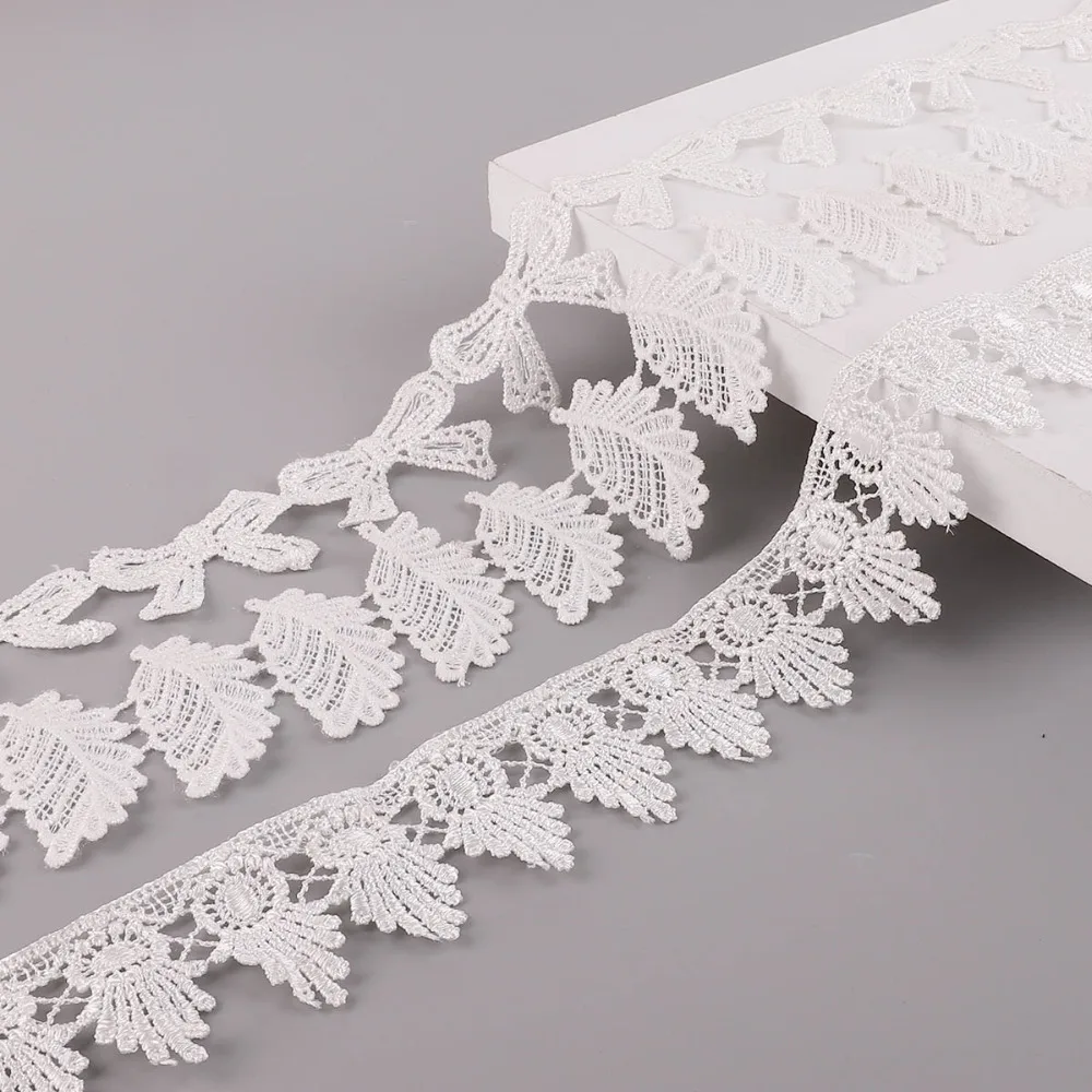1yard/lot White Lace Ribbon Handmade Patchwork Material Embroidered Trims Garment DIY Sewing Accessories | Дом и сад