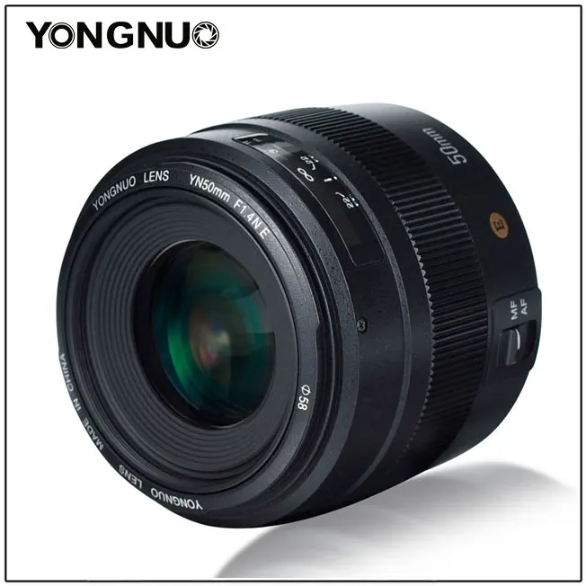 Стандартный основной объектив YONGNUO YN 50 мм F1.4N F1.4 E AF/MF для Nikon D7500 D7200 D7100 D7000 D5600 D5500 D5300