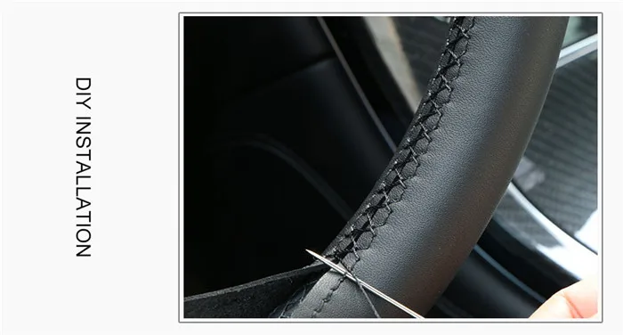 Искусственная кожа автомобилей Руль оплетка для hyundai Tucson 2006-/2004-2011 лет Elantra/заказ Руль крышка