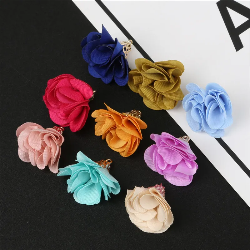 

Новинка, модный тканевый браслет с подвеской в виде цветов и кисточками, золотистого цвета, Колокольчик для серег, ювелирных изделий своими ...