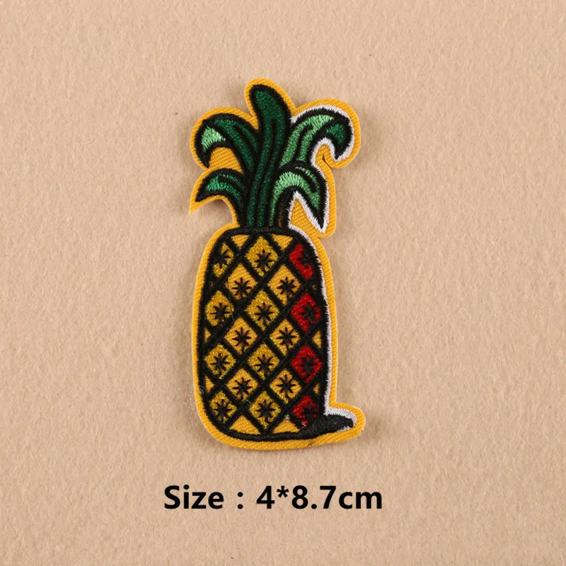 Микс 8 шт мультфильм Кокосовая пальма кактус нашивка &quotфрукт&quot компьютерная