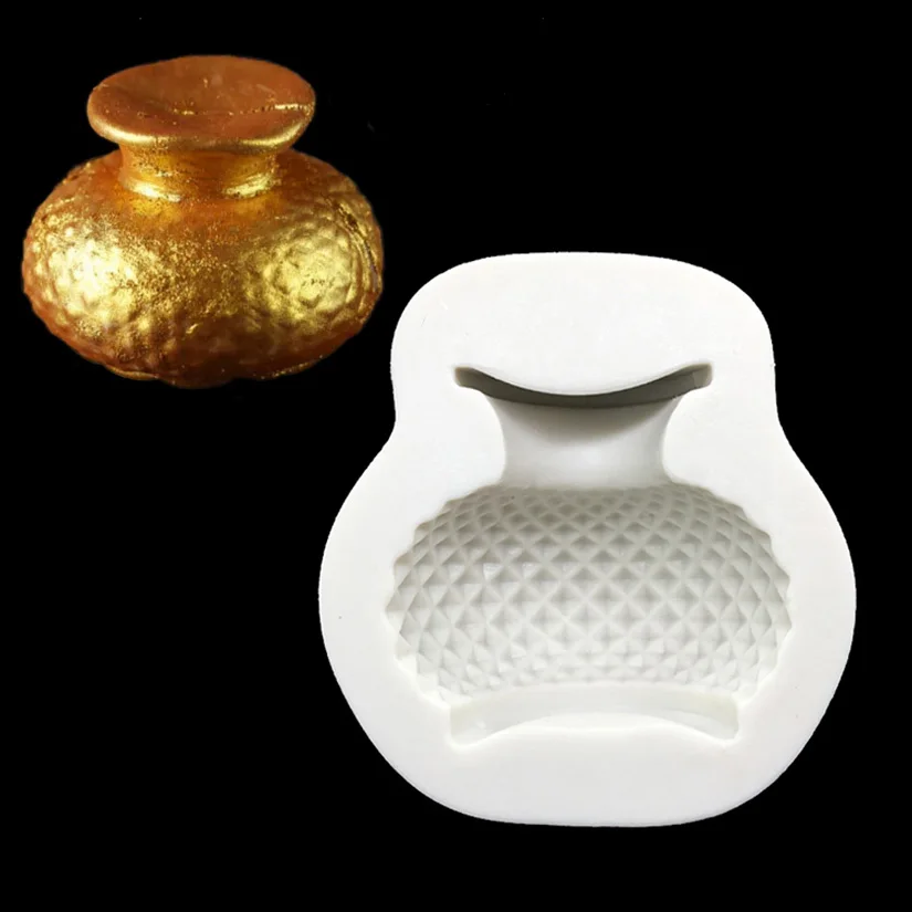 

Silicone The Vase Fondant Cake Chocolate Candy Jello Silicone Decorating Mold Tools