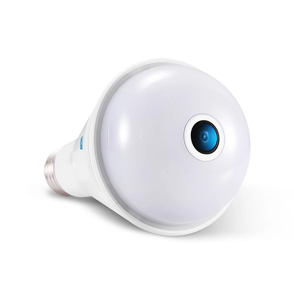 Ip-камера ESCAM QP137 Wi-Fi 2 Мп HD 1080P 360 градусов панорамная bluetooth-колонка лампа камера