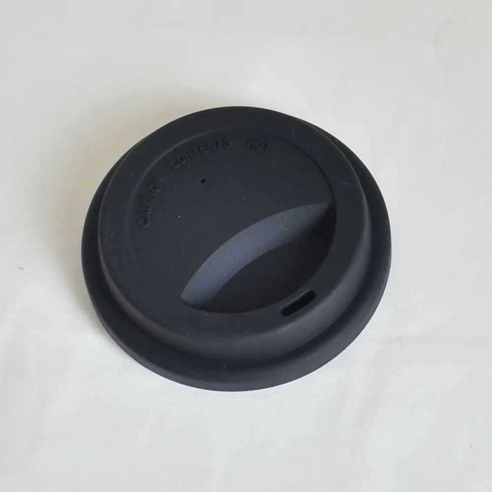 E 8.0CM black Эко-друг силиконовые крышки для кружек(без кружек) пылезащитные крышки для керамической кофейной чашки для напитков крышки для кружек разных диаметров крышки - Цвет: E 8.0CM black