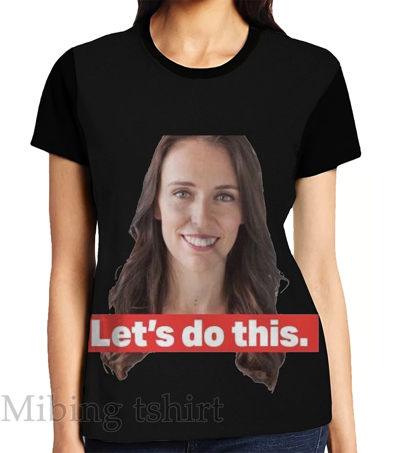 Забавная Мужская футболка с принтом, женские топы, футболки JACINDA ARDERN, графическая футболка с круглым вырезом и коротким рукавом, повседневные футболки